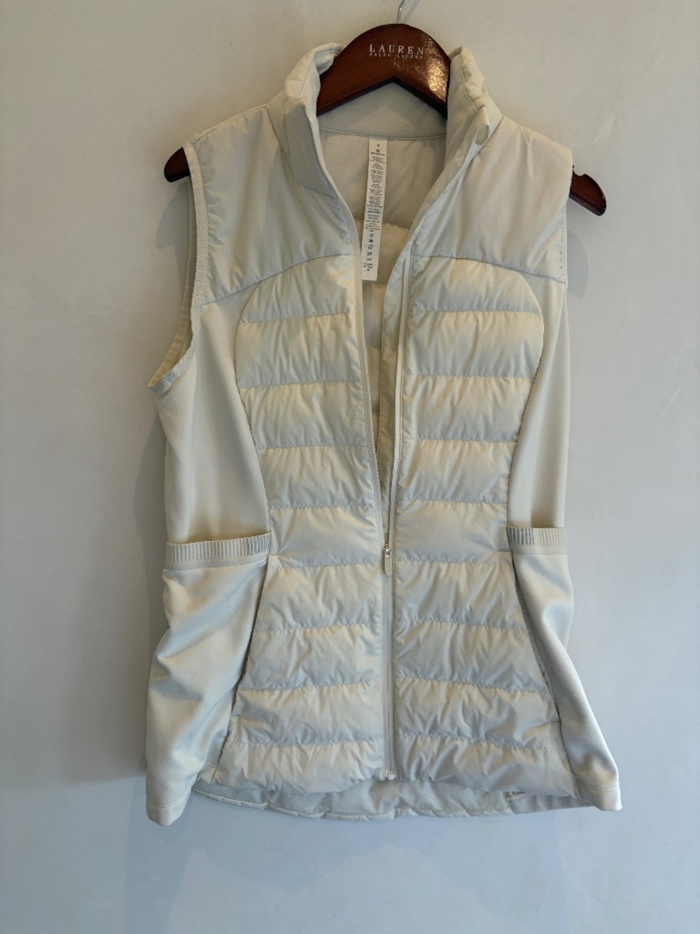 Lululemon Cream Down Puff Vest Size 8 - Like New - Original Owner
